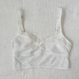 Gilly Hicks white lace bralette